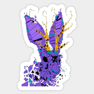 Purple Jackalope (magenta) Sticker